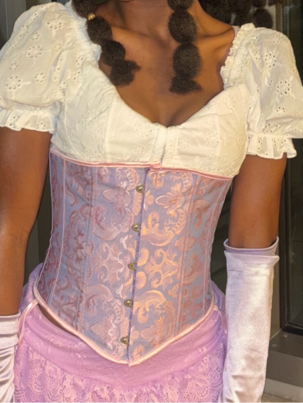White Corset Crop